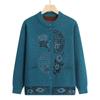 Langsha Elderly Women's Autumn Knit Cardigan Sweater