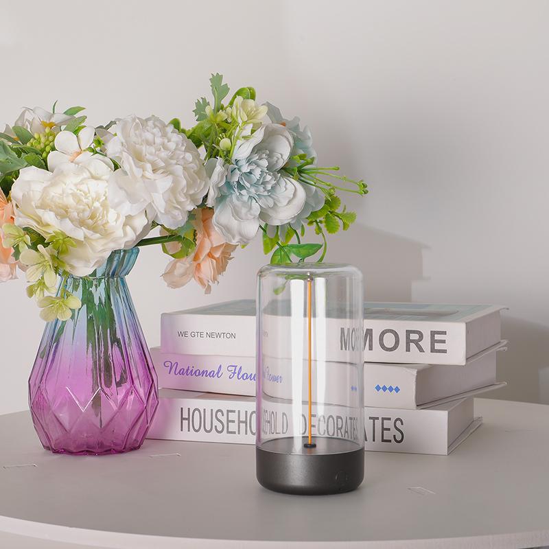 

Минималистская магнитная лампа с сенсорным управлением, беспроводная настольная лампа, перезаряжаемая для спальни, прикроватная лампа, украшение для окружающего света 1pc