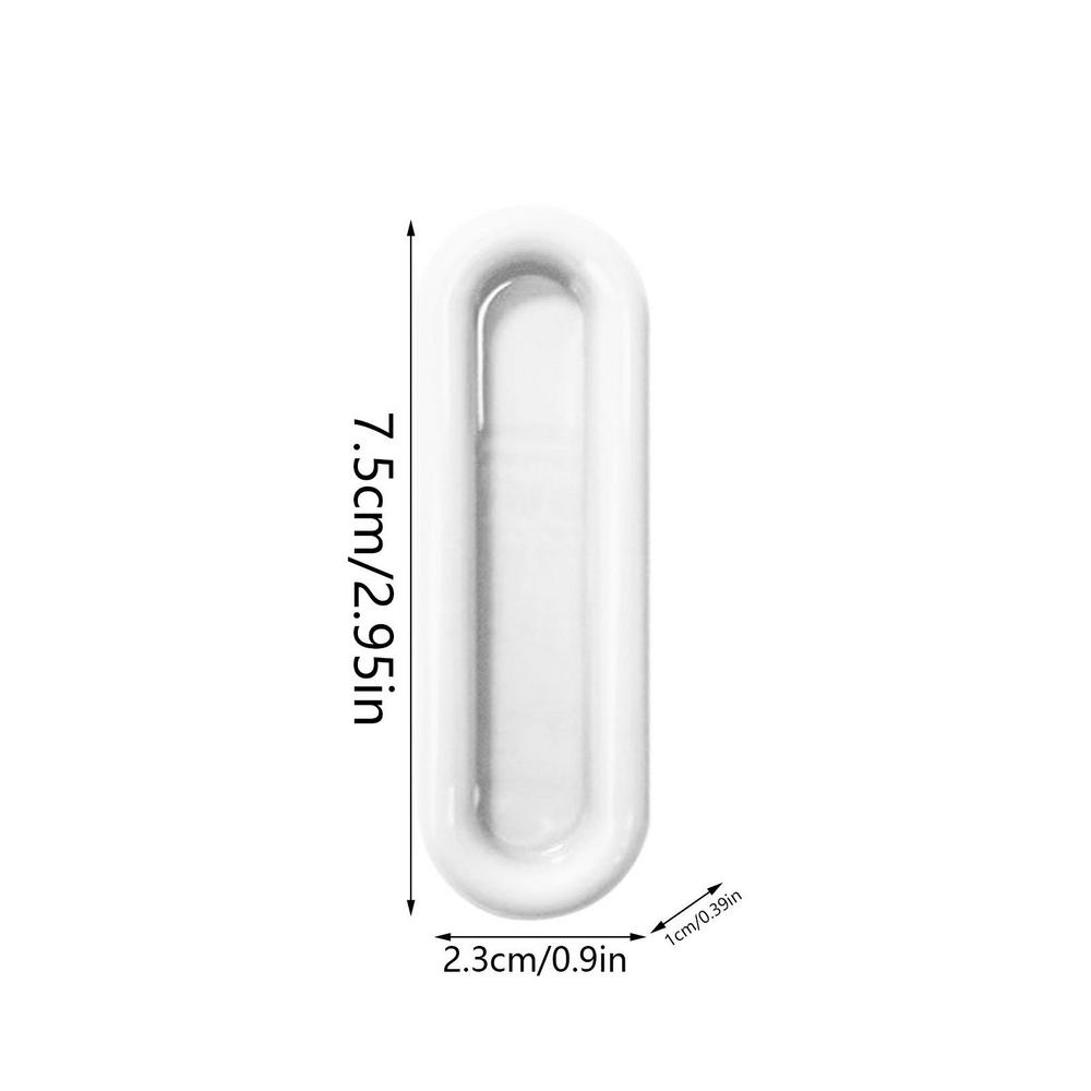 

Sliding Glass Door Handle 4pcs Sliding Closet Handles Door Accessories Sticky Flush Pull Sliding Door Cabinet Kitchen Bathroom білий