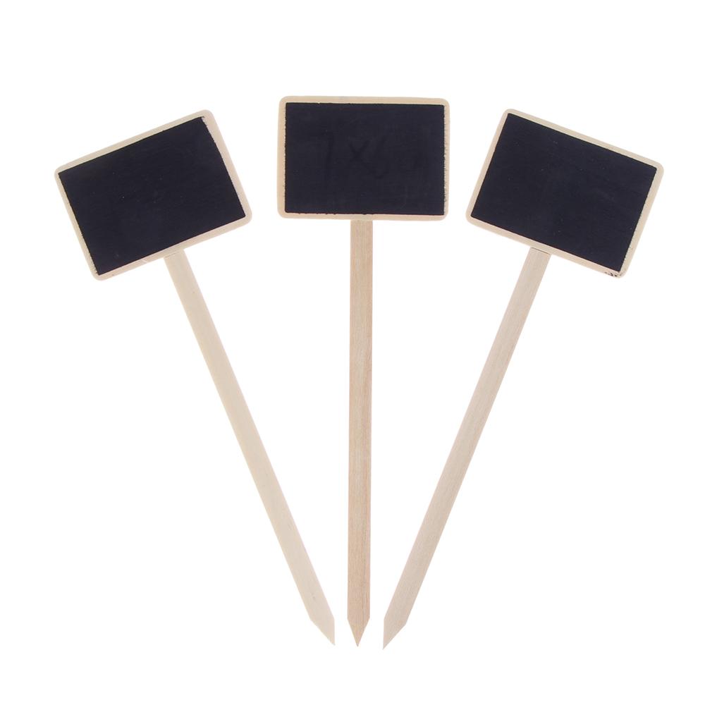 Greenhouse  House Decorations Plants Tags Classification Marker Wooden Chalkboard Garden Tools