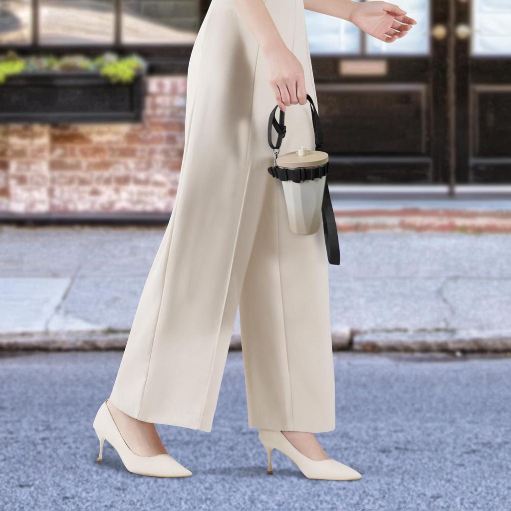 Tumbler Holder Water Bottle Strap Shoulder Belt Adjustable Shoulder Drink Holder Carrying String Silicone Cup Holder for Walking Outdoors Camping