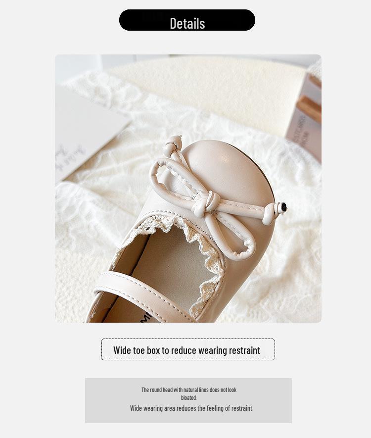 Girls' Stylish Soft Sole Leather Loafers - Spring/Autumn Princess Shoes, Korean Style Baby Walking Shoes