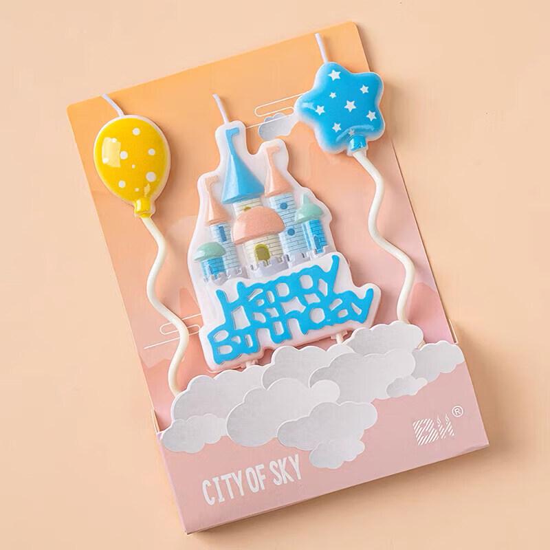 LIEI Colorful Flame Birthday Cake Candle