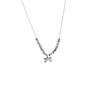 Yinruitai Sterling Silver Bow Necklace - Simple Korean Style Clavicle Chain for Women 