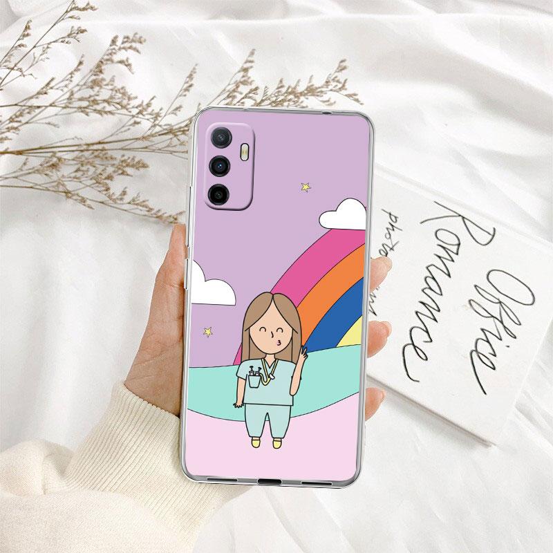 Doctor Nurse Transparent Phone Case for Motorola Moto Edge 20 30 40 50 S30 Fusion Ultra Pro Neo Lite + G200 G23