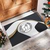 Alfombra de Terciopelo de Cristal con Estampado de Fútbol del Derby County, Cómoda Absorbente de Agua Antideslizante para Suelo Interior