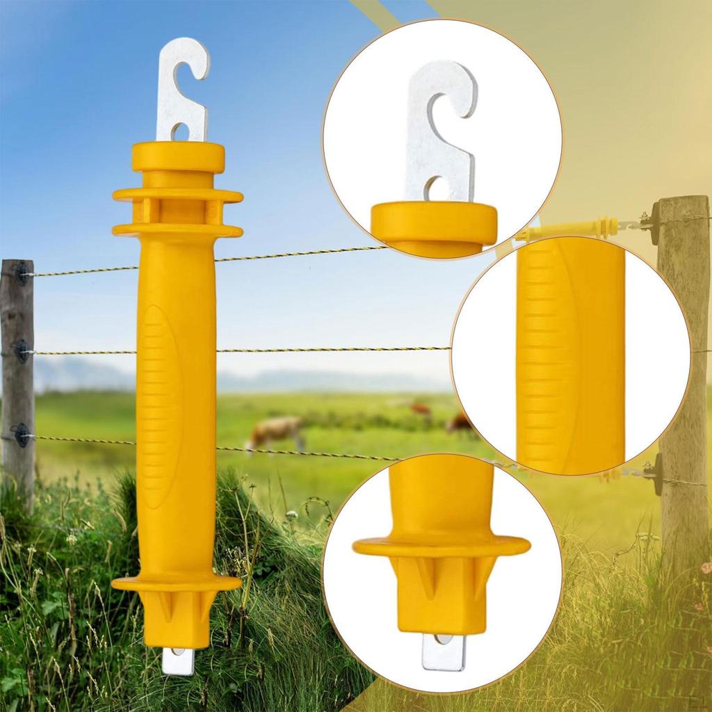 Electric Fence Gate Handle Spring Rubber Heavy Duty Insulated for Farm Animal Husbandry