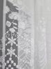 Marquisette curtain with small flowers