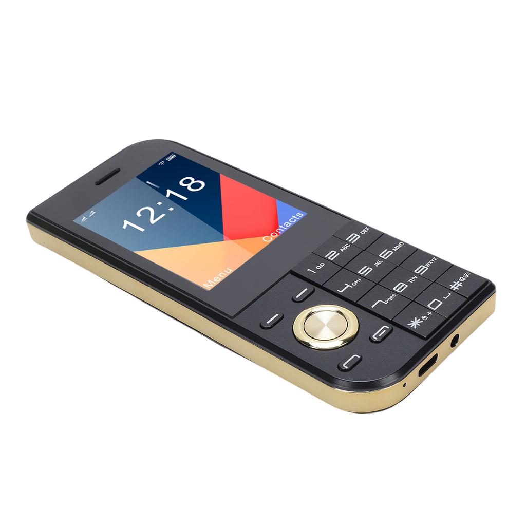 2G Cellphone Thin 2.8 Inch Bar Phone with Big Button Clear Sound Triple SIM Card Slots 3800mAh Battery FM Radio Bright
