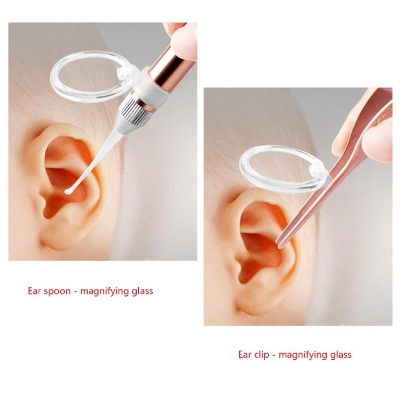 10-piece/set Earwax Assist Magnifying Glass AdjustableAngle Ear Scoops Magnifiers for AllAges for Easy for EarInspect
