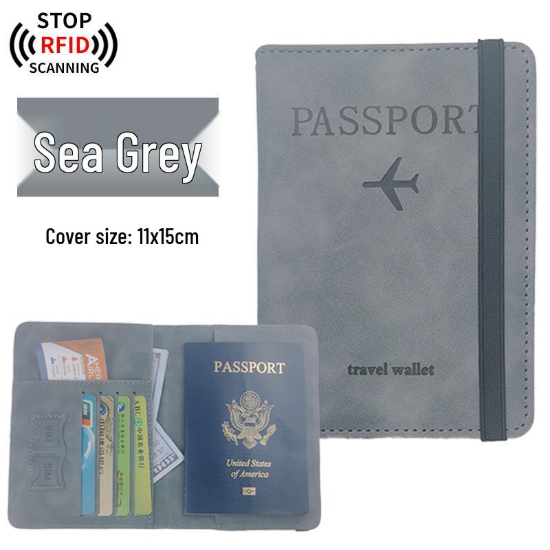 

Кошелек для паспорта с RFID-защитой: Многофункциональный держатель из ПУ кожи для паспортов, SIM-карт и документов