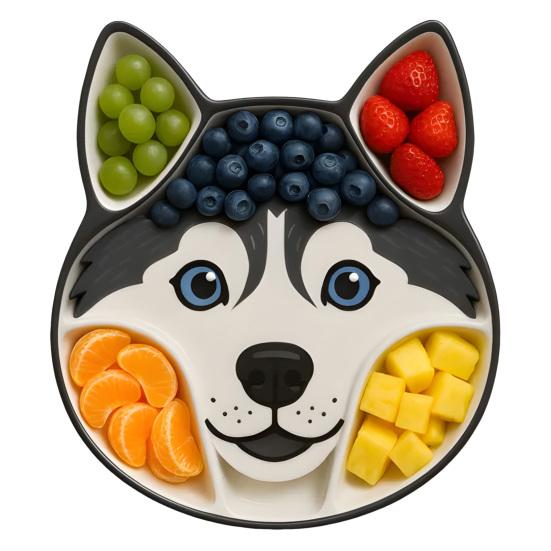 Wooden Serving Tray Dog Shaped Charcuterie Platter Appetizer Board for Cheese Meats Fruits Nuts Cookies