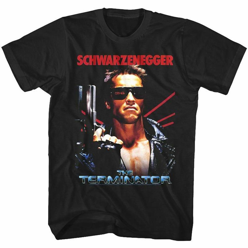 1984 Hollywood classic movie collaboration Terminator The Terminator male Schwarzenegger retro Tshirt S