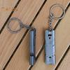 Double Tube Survival Whistle 150dB High Decibel Heavy Duty Stainless Steel Portable Travel Mini Camping Hunting Hiking Outdoor Emergency Whistle