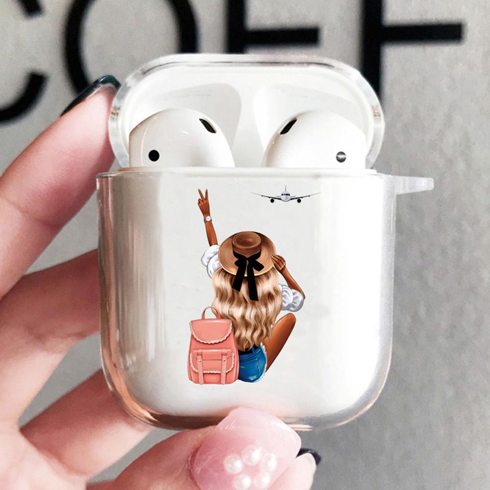 

Мягкий защитный чехол из ТПУ для наушников Apple Airpods 1 2 3 Happy Travel Cover Air Pods Pro 3 2021, чехлы, чехол для зарядки, сумки