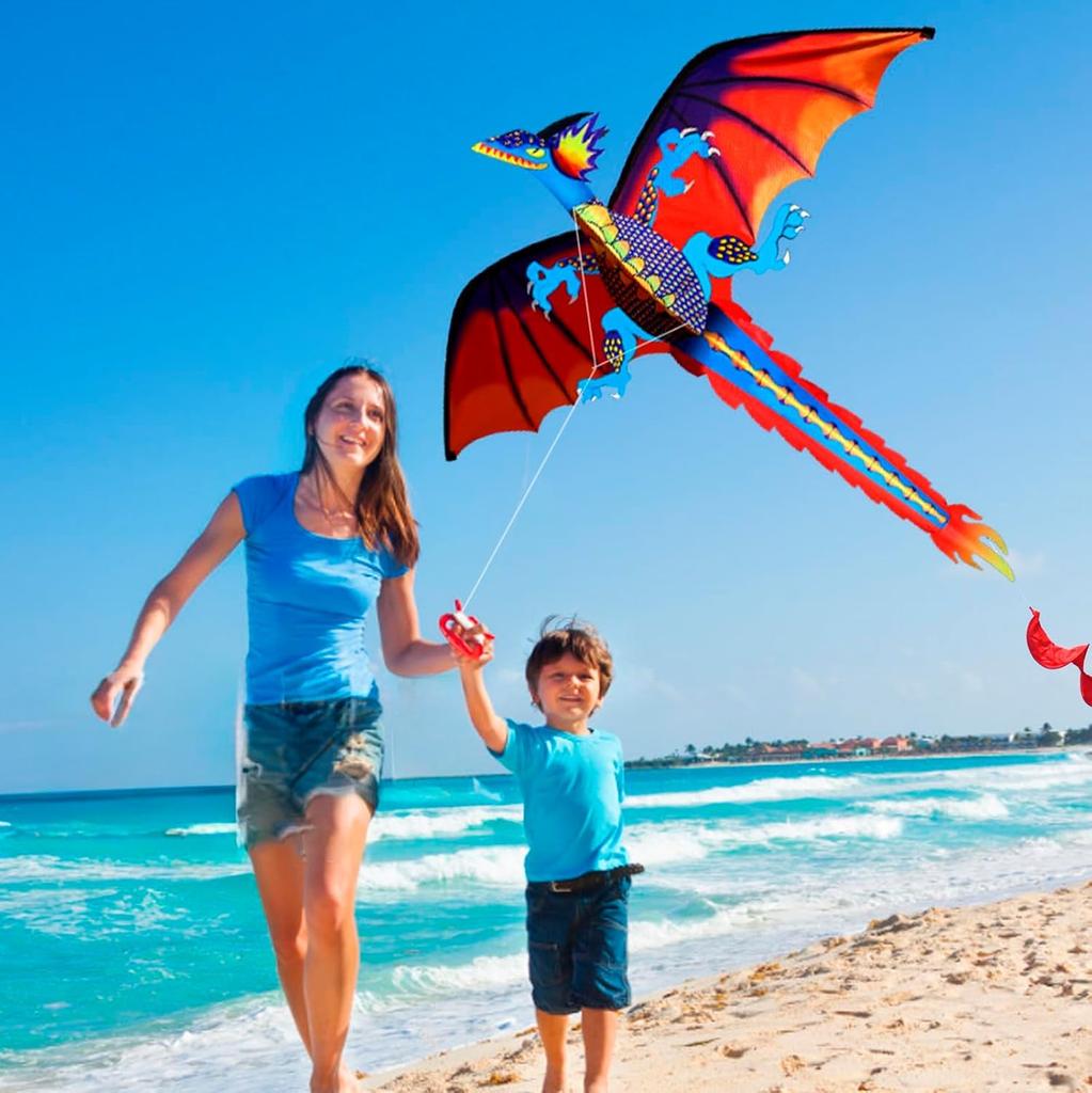 Pteranodon Kite, Ideal for Adults and Teens, Perfect for Beginners, Easy To Assemble and Operate, Includes Storage Bag, Perfect for Outdoor Leisure