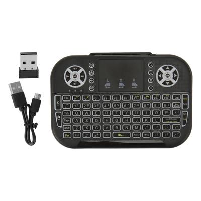 2.4GHz Mini Wireless Bluetooth Keyboard with Touchpad Backlit Portable Keyboard Remote Control for