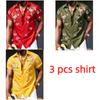 Beautiful Flower Printing Shirt Summer Hawaiian Beach Vacation Clothing Men's Fashion Street Style Shirt Daily Men's and Women's Shirt