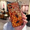 Golden Honeycomb Honey Bee Case For Oppo A78 A98 A79 A18 A38 A58 A40 A60 A80 A16 A76 A96 A15 A74 A94 A54 A17 A77 Cover