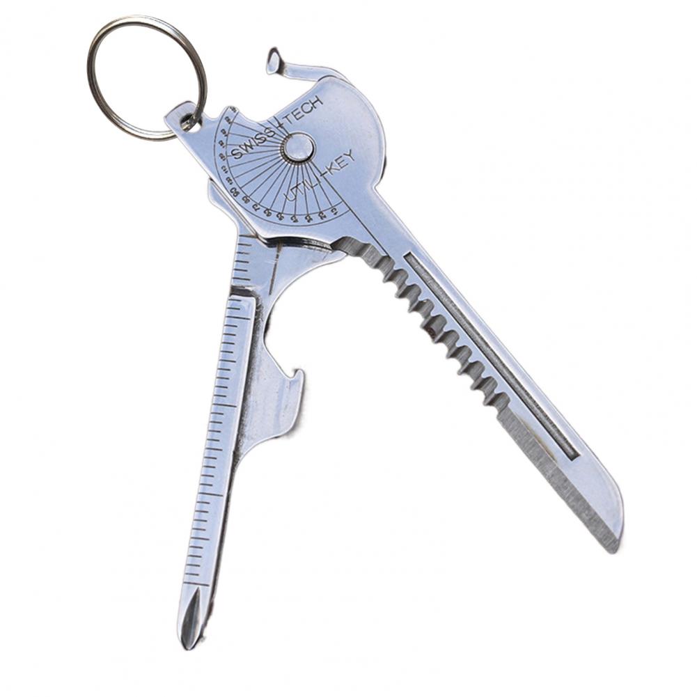 

Кемпинг Многофункциональный Складной Инструмент Брелок Открывалка Отвертка 8 в 1 Хозяйственный На Открытом Воздухе Выживание Спасение Карманные Плоскогубцы Брелок серебряный