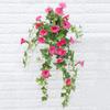 Artificial Flower Rattan Fake Plant Vine Decoration Wall Hanging Roses Home Decor Accessories Wedding Decorative Wreath