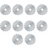 10Pcs 45mm Rotary Cutter Blades Scalloped Cutting Sharp Perforating Replacement Blades High Wear Proof