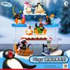 Pingu Pingvinfamilie Miniatyrscene Twist Egg Trendy Lek Trendy Leketøy Klassisk Retro Anime