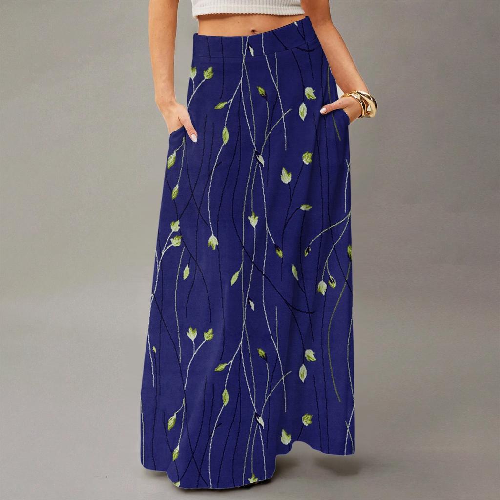 Women's Flowing Maxi Dress Regular Casual Summer Floral Print Bohemian  Skirt
