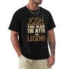 Josh The Unisex The Myth The Legend Gift For Someone Called Josh TShirt Standard Fit Solid Tee Shirt
