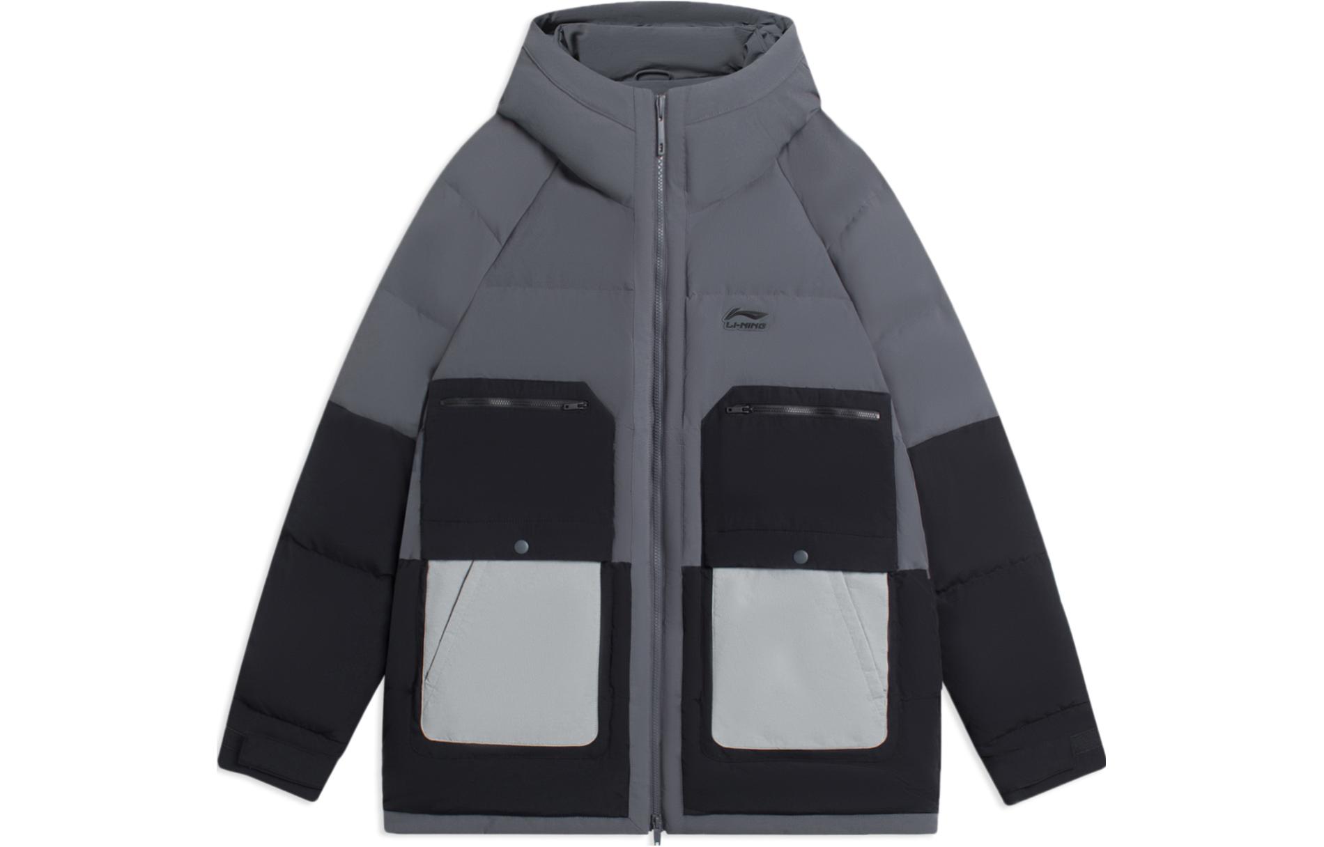 Li Ning Sports Life Collection Down Jacket Men s Ebony Black AYMS219-2 XL