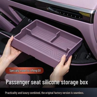 Silicone Storage Organizer for Xiaopeng GX Passenger Seat Compartment