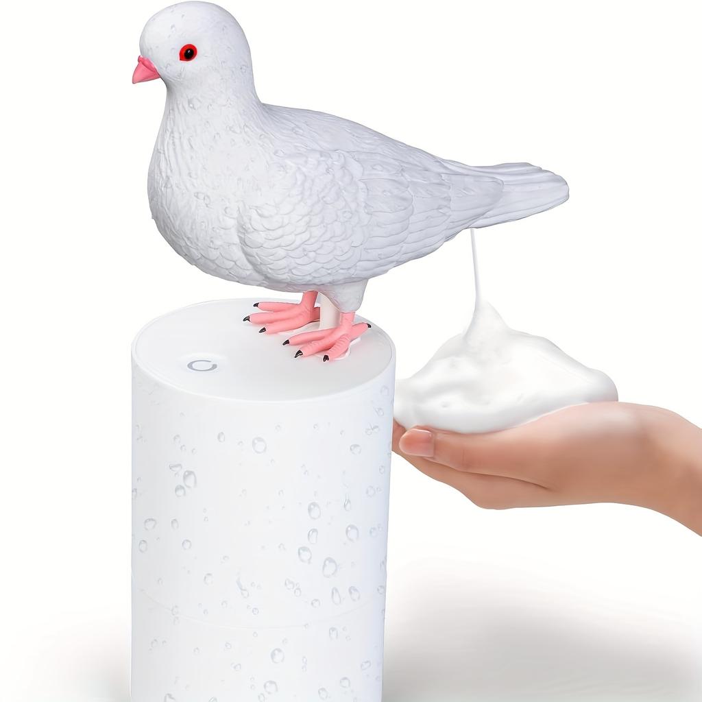 Foam Soap Dispenser,Fun Pigeon Droppings Sensing Automatic Soap Dispenser, Touchless Soap Dispenser for Kitchen And Bathroom,Exclusive Private Mold