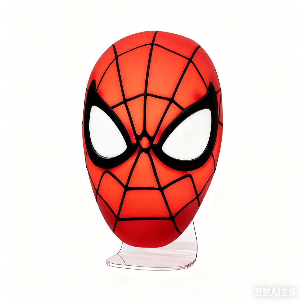Spiderman Mask Light - Officially Licensed Disney Merchandise or Marvel USB Powered Gift for Multiverse Fans Red