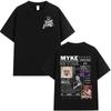 Rapper Myke Towers Graphic T-shirts Men Women Clothing Fashion Hip Hop Oversized T Shirt Unisex Cotton Short Sleeve T-shirt Tops