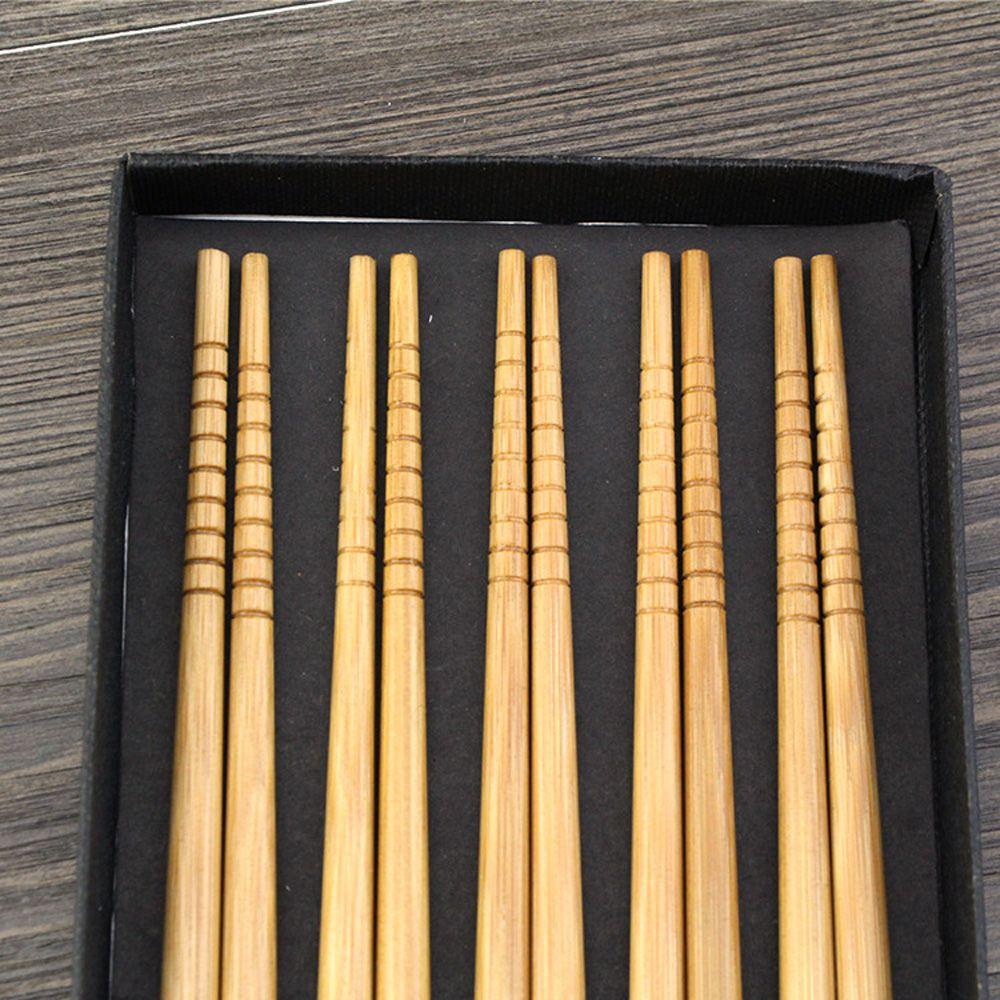 Japanese Style Household Family Kitchen Bamboo Chopsticks Tableware Dinnerware Sushi Utensils