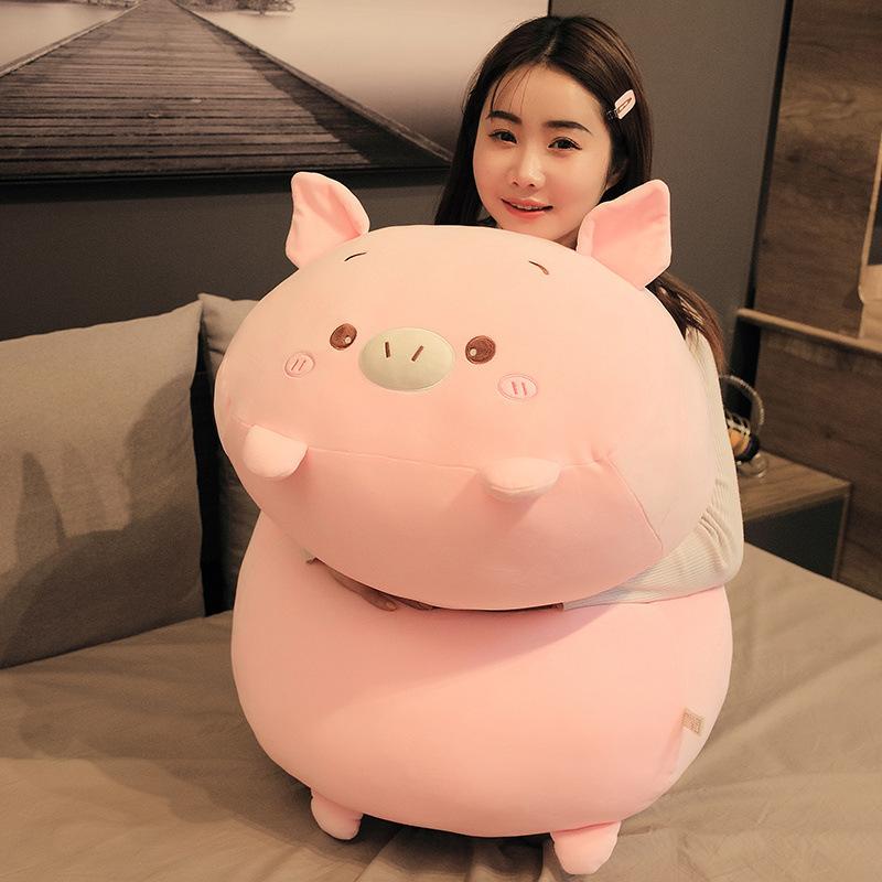 Chubby Panda Dinosaur Plush Doll Cute Pet Cat Long Throw Pillow Cute Cute Piggy Doll Soft Cute Cloth Doll
