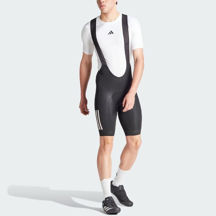 Adidas Essentials 3-Stripes Padded Cycling Bib Shorts Men Shorts Black IP2676