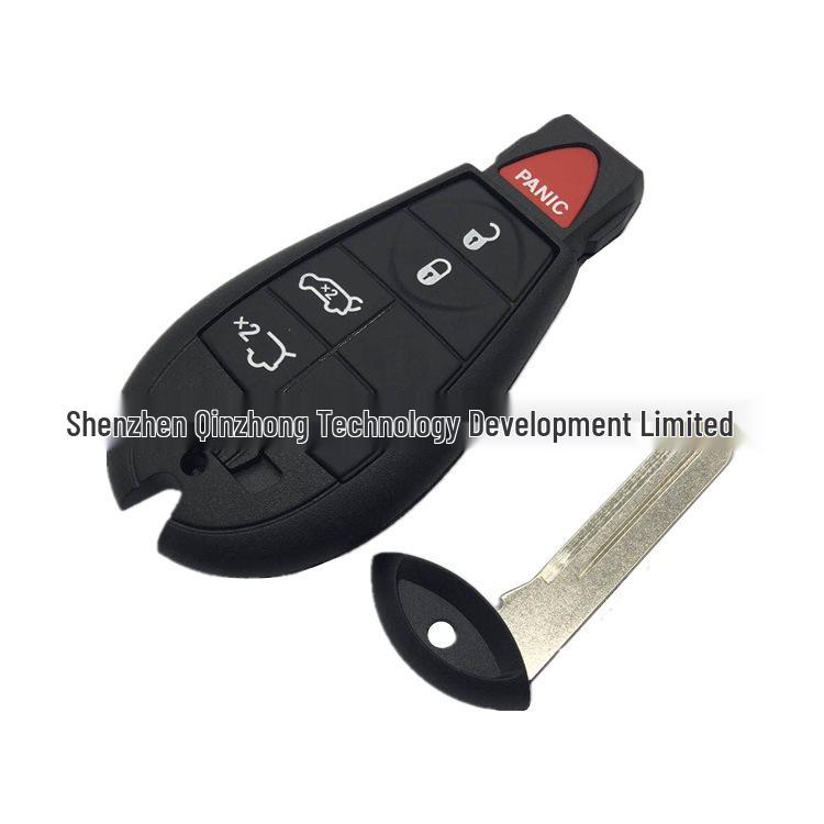 4+1 Button Smart Key for New Chrysler Cars with Trunk Feature, 433 Frequency, 46 Chip (Set of 2)
