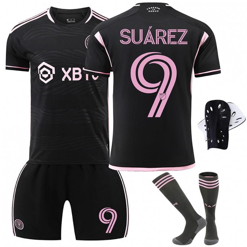 2324 Miami Jersey No. 10 Major League Football Home Away Black Pink Suit With Socks