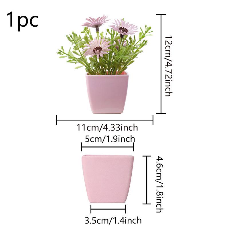 

1 шт. Искусственное растение Пейзаж Подарок Розовая тема Художественный пластик Декор для офиса Имитация горшечных растений Реквизит для фотографии