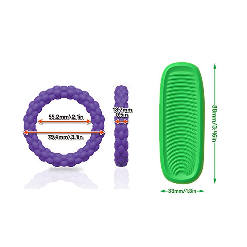 Silicone Sensory Strip Fidget Toys Kids Autism Decompression Calming Fidgeting Toy Adults Stress Desk Anxiety Relief Sensory Toy