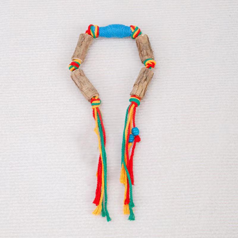 

Entertaining Toy for Cats Featuring a Sturdy Chewing Rope That Is Interactive Without Batteries for Dental Care синій