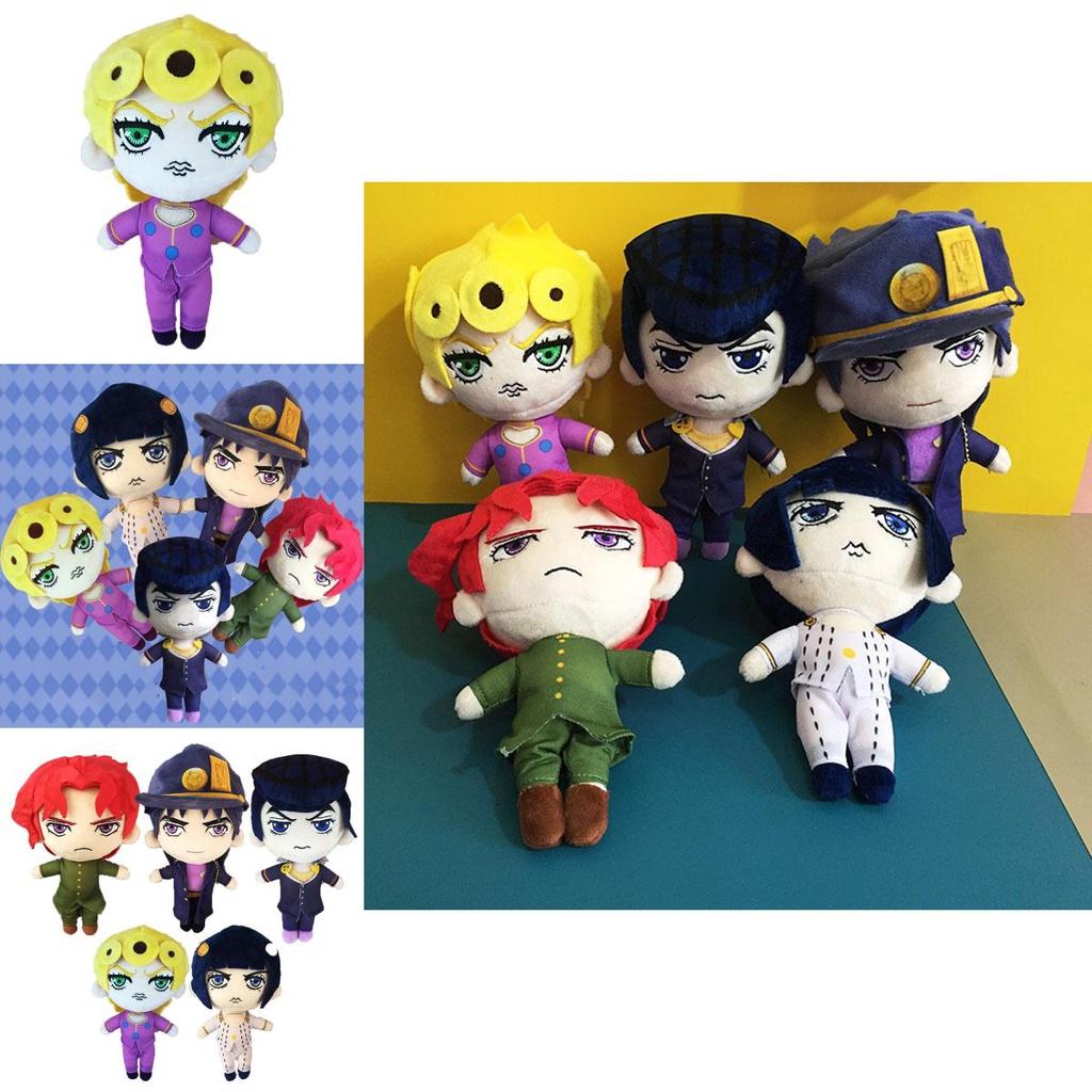 Adorable Jojos Bizarre Adventure Plush Toy Doll Featuring Bucciarati Josuke Giorno Noriaki Giovanna For Kids And Fans