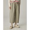 SPNK Double-Pleat Silhouette Pants_Khaki