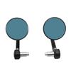 22mm Motorcycle Bar End Rearview Mirror with Complete Install Hardware Fit 17-19mm Handlebar Bore for DIY Modification