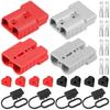 Xiatiaosann 4Pcs 50A Battery Connector Quick Connect/Disconnect 600V 6 12
