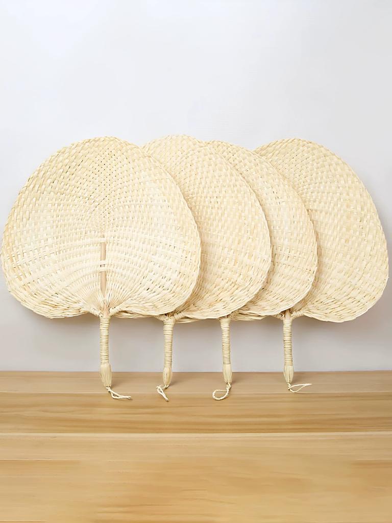 Traditional Handmade Woven Summer Fan for Home Use, Large Fan for Babies To Repel Mosquitoes, Portable Handmade Fan for the Elderly