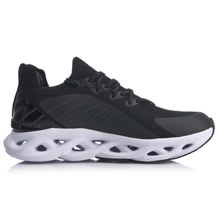 Li Ning Li Ning Arc Amorti Confortable Respirant Basse Tige Chaussures de Course Femme Noir ARHP108-1