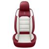 Universal 5 Seater PU Leather Car Seat Covers Complete Set, Anti-Slip Cushion Protector for Most Sedans, Christmas Gifts