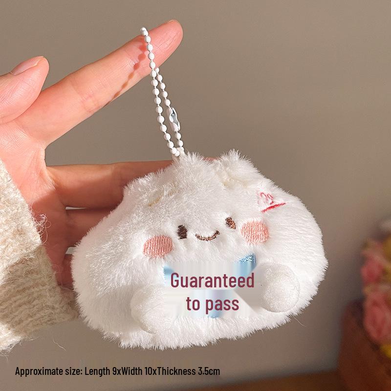Creative Plush Dragon Boat Festival Keychain: Good Luck Zongzi Pendant
